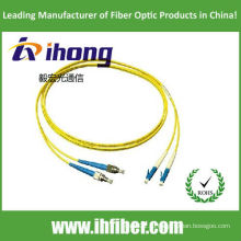 Волоконно-оптический FC / UPC LC / UPC патч-корд одномодовый дуплекс желтый кабель 3m